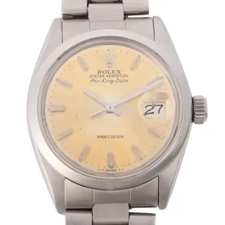 Rolex Air King Date 5700 Stainless steel Silver