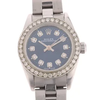 Rolex Oyster Perpetual Stainless steel Blue