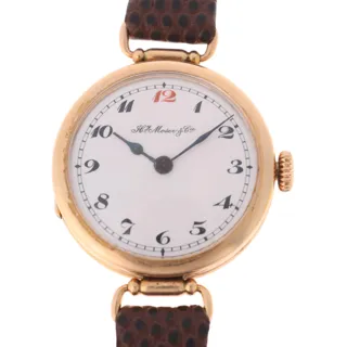 H. Moser & Cie. 14k yellow gold White