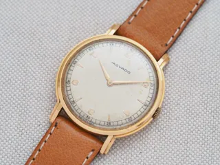 Movado R8633 18k yellow gold Cream