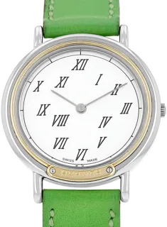 Hermès Météore Stainless steel and Gold-plated White