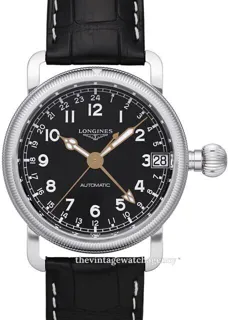 Longines Heritage L2.778.4.53.2 41mm Stainless steel Black