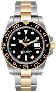 Rolex GMT-Master II 116713LN-0001 Yellow gold and Stainless steel Black