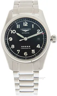 Longines Spirit L3.810.4.53.9 Stainless steel Black