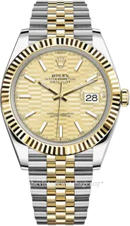 Rolex Datejust 41 126333-0022 Yellow gold and Stainless steel Champagne