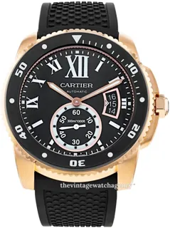 Cartier Calibre de Cartier W7100052 42mm Rose gold Black