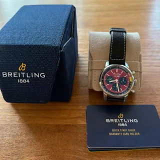 Breitling Top Time AB01761A1K1X1 41mm Stainless steel Red