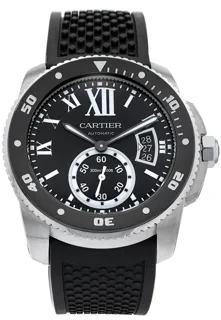 Cartier Calibre de Cartier W7100056 42mm Stainless steel Black