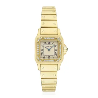 Cartier Santos 0223 23mm 18k yellow gold Beige