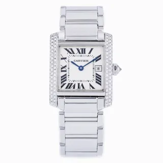 Cartier Tank Française 2491 White gold White