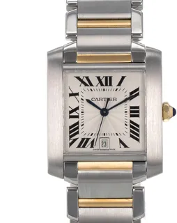 Cartier Tank Française W51005Q4 2302 Yellow gold and Stainless steel Silver