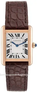 Cartier Tank Solo W5200024 Rose gold Silver