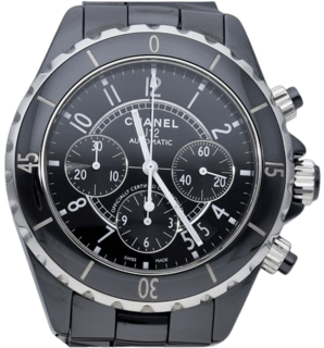 Chanel J-12 Chronograph H0940 Black ceramic Black