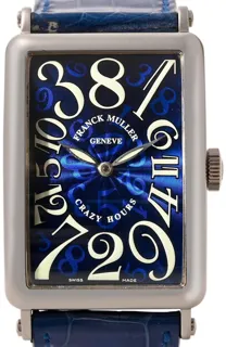 Franck Muller Long Island 1200 CH 45mm White gold Blue