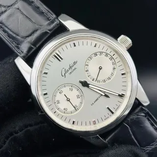 Glashütte Senator Hand Date 1-39-58-02-02-04 40mm Stainless steel Silver