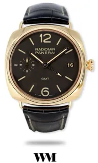 Panerai Radiomir PAM 00421 46mm 18 KT Rose Gold Brown