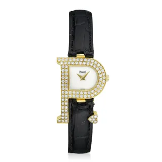 Piaget 5875 23mm 18k yellow gold White