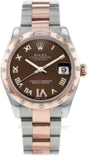 Rolex Datejust 31 178341-0010 Rose gold and Stainless steel Brown