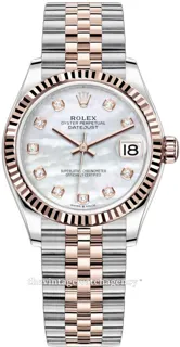 Rolex Datejust 31 278271-0026 Rose gold and Stainless steel White