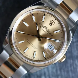 Rolex Datejust 36 126203 Yellow gold and Stainless steel Champagne