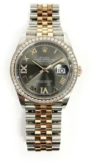 Rolex Datejust 36 126281RBR stainless steel$Everose rose gold Chocolate