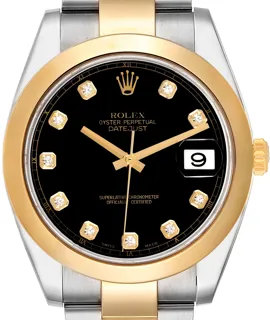 Rolex Datejust 41 126303 41mm Stainless steel and 18k yellow gold Black