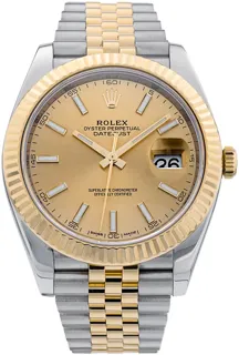 Rolex Datejust 41 126333 Yellow gold and Stainless steel Champagne