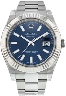 Rolex Datejust II 116334 Stainless steel Blue