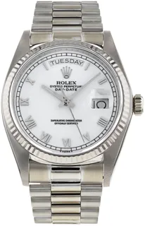 Rolex Day-Date 36 18039 White gold White