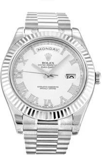 Rolex Day-Date II 218239/2 White gold White