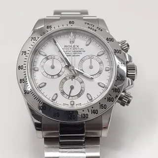 Rolex Cosmograph Daytona 116520 Stainless steel White