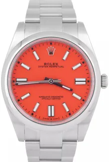 Rolex Oyster Perpetual 124300-0007 Stainless steel Red