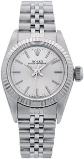 Rolex Oyster Perpetual 67194 White gold and Stainless steel Silver