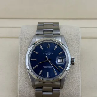 Rolex Oyster Perpetual Date 1500 34mm Stainless steel Blue