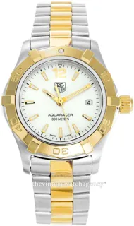 TAG Heuer Aquaracer WAF1424.BB0825 Yellow gold and Stainless steel White