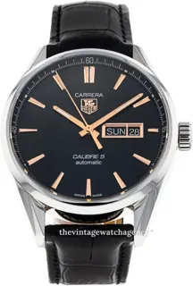 TAG Heuer Carrera Calibre 5 war201c.fc6266 Stainless steel Black