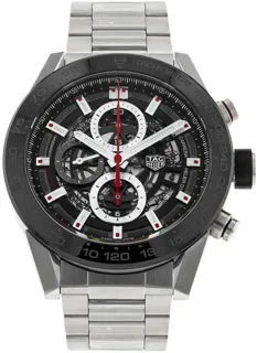 TAG Heuer Carrera CAR2A1W.BA0703 Ceramic and Stainless steel Skeletonized