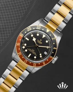 Tudor Black Bay GMT 79833MN Yellow gold and Stainless steel Black