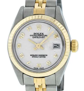 Rolex Date Stainless steel and 14k yellow gold Cream