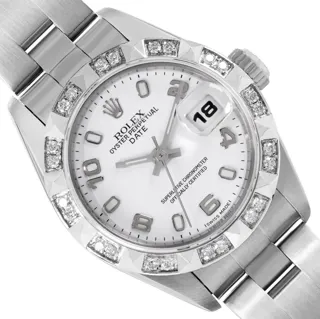 Rolex Date Stainless steel White