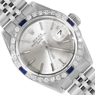 Rolex Date Stainless steel and 18k white gold Silver