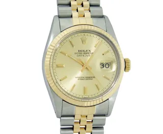 Rolex Datejust Stainless steel and 14k yellow gold Champagne