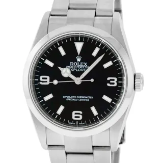 Rolex Explorer Stainless steel Black