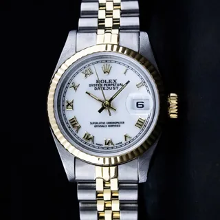 Rolex Datejust Stainless steel and 14k yellow gold White