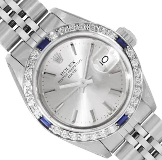 Rolex Date Stainless steel and 18k white gold Silver