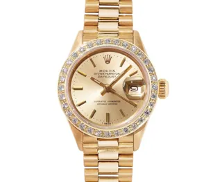 Rolex Datejust 18k yellow gold Champagne