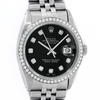 Rolex Datejust Stainless steel Black