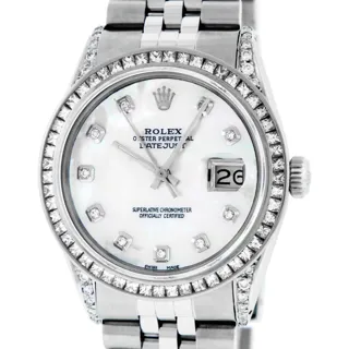 Rolex Datejust Stainless steel and 14k white gold White