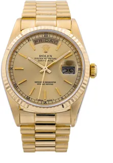 Rolex Day-Date 36 18238 Yellow gold Champagne