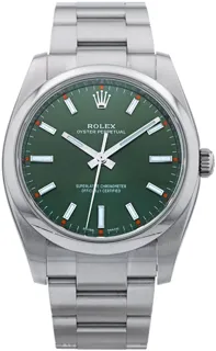 Rolex Oyster Perpetual 114200 Stainless steel Olive green